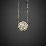 White gold chain with diamond central - Foto 1