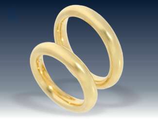 Ring: neuwertige, hochwertige und sehr massive Trauringe aus 18K Gold