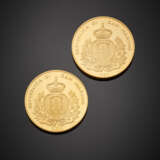 Two 22K gold Republic of San Marino coins for five ecu with legal tender - Foto 2