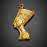 Yellow gold Egyptian profile pendant - Foto 1