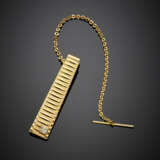 Yellow gold tie clip accented with a diamond - Foto 1