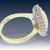 Ring: hochwertiger Goldschmiedering mit großem Opal und reichhaltigem Brillantbesatz - фото 2