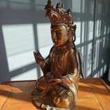Feuervergoldete Bronze des Guanyin - photo 7