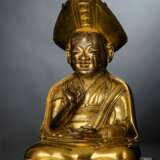 Feine und seltene feuervergoldete Bronze des Changkya Rolpai Dorje - photo 13
