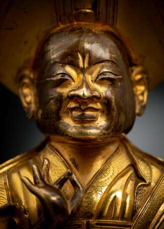 Feine und seltene feuervergoldete Bronze des Changkya Rolpai Dorje - фото 15