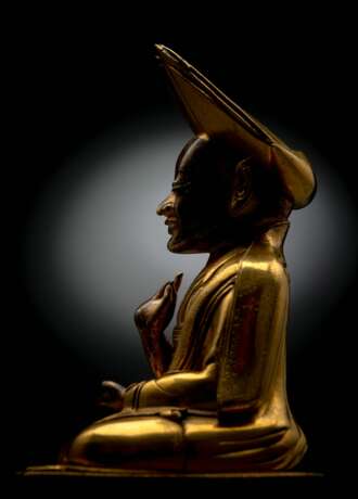 Feine und seltene feuervergoldete Bronze des Changkya Rolpai Dorje - photo 17