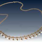 Kette/Collier: antikes, feines und seltenes Goldschmiede-Collier mit Perlenbesatz - фото 2