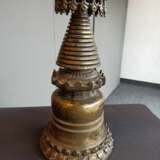 Seltener großer Stupa aus Bronze - Foto 5