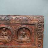 Buchdeckel aus Holz mit fünf Gottheiten - фото 5