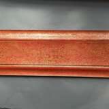 Paar große Buchdeckel aus Holz mit rotem Lackfond und feiner Goldmalerei - photo 3