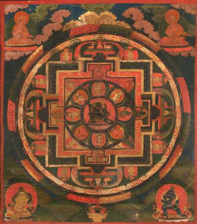 13-faches Mandala des zornvollen Bodhisattva Vajrapani - Foto 1