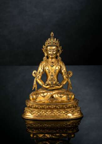 Feine und seltene feuervergoldete Bronze des Amitayus, Sonam Gyaltsen zugeschrieben - фото 1