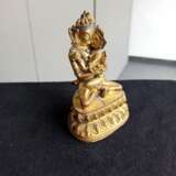 Feuervergoldete Bronze des Vajradhara - photo 4