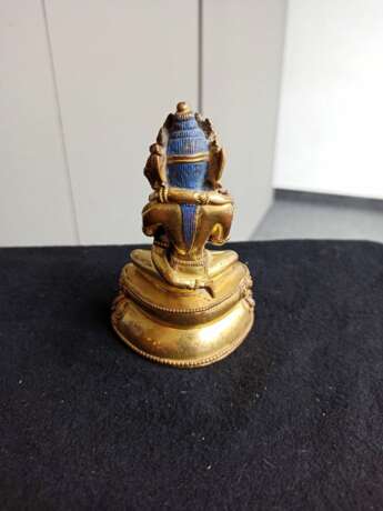 Feuervergoldete Bronze des Vajradhara - photo 5
