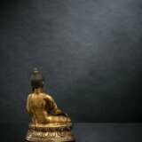 Feuervergoldete Bronze des Buddha Shakyamuni - photo 2