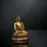 Feuervergoldete Bronze des Buddha Shakyamuni - Foto 3