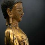 Feuervergoldete Bronze des Buddha Shakyamuni - Foto 5