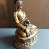 Feuervergoldete Bronze des Buddha Shakyamuni - Foto 7