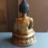 Feuervergoldete Bronze des Buddha Shakyamuni - Foto 8