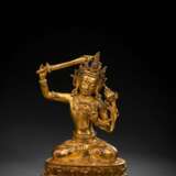 Feine feuervergoldete Bronze des Manjushri, Sonam Gyaltsen zugeschrieben - photo 1