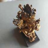 Feine feuervergoldete Bronze des Mahacakravajrapani - фото 11