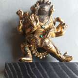 Feine feuervergoldete Bronze des Mahacakravajrapani - Foto 12