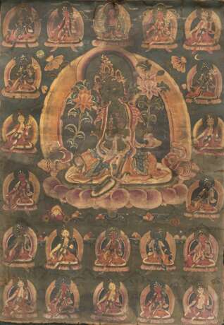 Thangka mit Darstellung der 21 Taras - Foto 1