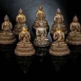 Die sieben Medizinbuddhas und Buddha Shakyamuni - Foto 1