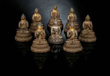 Die sieben Medizinbuddhas und Buddha Shakyamuni