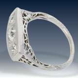 Ring: antiker, dekorativer Diamant-Goldschmiedering, vermutlich aus der Zeit des Jugendstils, ca.1ct - photo 3