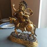 Feine feuervergoldete Bronze der Shri Devi in zwei Teilen gearbeitet - Foto 8