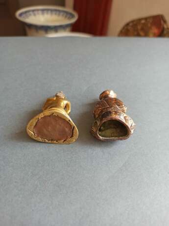 Feuervergoldete Miniatur-Bronze des Buddha Shakyamuni und Miniaturbronze Bronze - photo 4