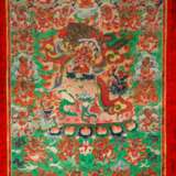 Thangka des Beg tse - mongolischer Kriegsgott und späterer Schützer der Lehre des Buddha - photo 2
