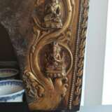 Große feuervergoldete Mandorla aus Bronze mit Buddha Shakyamuni und acht Erscheinungen - Foto 5