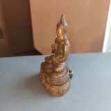 Bronze des Padmasambhava auf einem Lotos - Foto 6