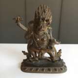 Bronze des Vajrapani auf einem Lotossockel - Foto 3