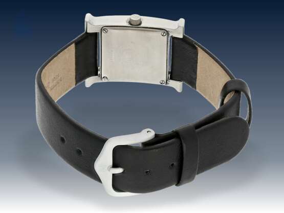 Armbanduhr: Designer-Uhr, Hermès "Heure H Ref: HH1.210", Millennium-Edition von 2000, Edelstahl - photo 2