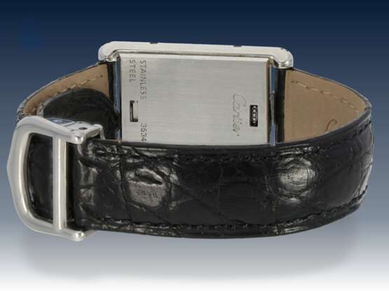 Armbanduhr: seltene Damenuhr im Reverso-Stil, Cartier "Basculante", Ref. 2386, ca. 2001 - фото 2