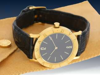Armbanduhr: luxuriöse Herrenuhr, Bvlgari Ref. BB 33 GL in 18K Gold