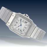 Armbanduhr: Paar vintage Armbanduhren von Cartier, Herrenuhr & Damenuhr Modell "SANTOS AUTOMATIQUE" von 1979 mit Etuis & Papieren - фото 2