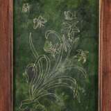 Vierteiliger, beschnitzter Stellschirm mit spinatgrünen Jade-Platten - фото 25