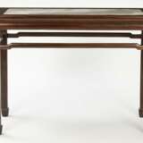 Tisch aus Hartholz mit Marmorplatte - фото 4