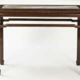 Tisch aus Hartholz mit Marmorplatte - Foto 6