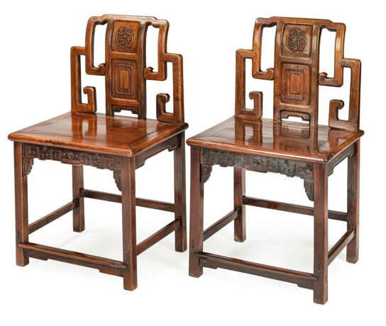 Paar Stühle aus Hartholz - photo 1