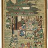 Anonyme Malerei mit Darstellung von wuguanwang, dem Herrscher der vierten Halle der Hölle - Foto 3