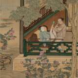 Album mit zwölf feinen erotischen Malereien auf Seide im Stil von Qiu Ying - фото 6