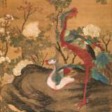 Phönix und Strauchpfingstrose unter Parasolbaum in Stil von Shen Quan (1682-ca.1760) - фото 1