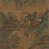 Gelehrtentreffen in einem Berghaus im Stil von Qiu Ying (ca. 1494 - 1552) - Foto 1