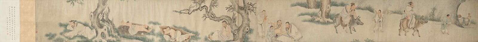 Betrunkene Gelehrte im Stil von Qiu Ying (ca.1494-1552) - Foto 1