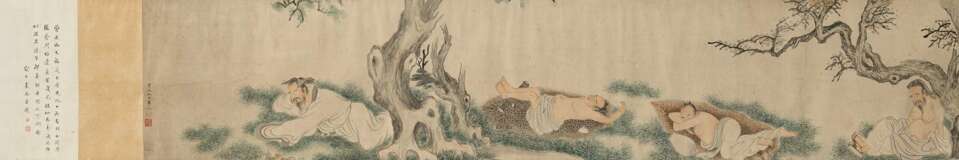 Betrunkene Gelehrte im Stil von Qiu Ying (ca.1494-1552) - photo 3